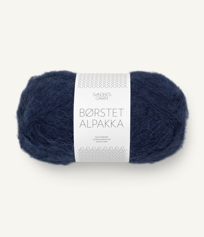 Børstet Alpakka 5575 Navy